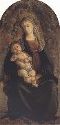 Sandro Botticelli Madonna and Child in Glory with Cherubim oil on canvas